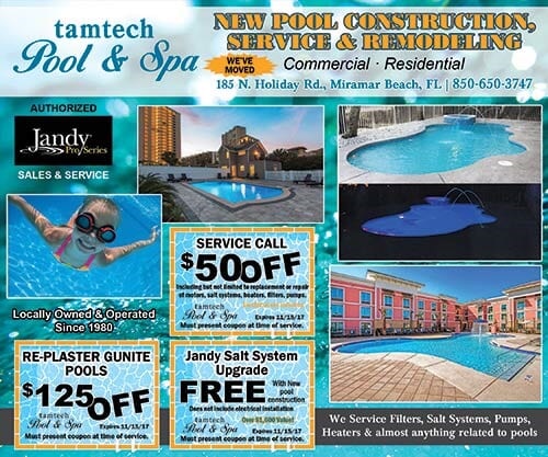 Specials | Tamtech Pool & Spa | Miramar Beach, FL